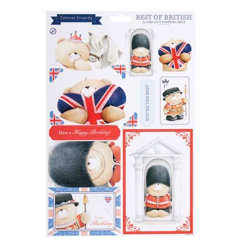A4 Royal Treatment Best of British Die-Cut Toppers
